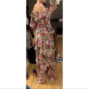 Needle & Thread long sleeve maxi floral dress